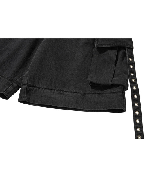 LIBERE(リベーレ)の「LIBERE リベーレ / UTILITY CARGO PANTS ワイドシルエットデニムカーゴパンツ / 251320(カーゴパンツ・メンズ・ブラック・LARGE/SMALL)」の15枚目の写真