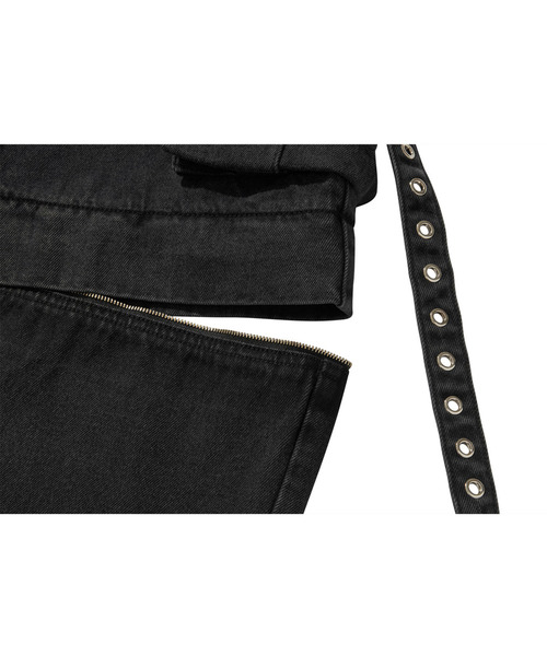 LIBERE(リベーレ)の「LIBERE リベーレ / UTILITY CARGO PANTS ワイドシルエットデニムカーゴパンツ / 251320(カーゴパンツ・メンズ・ブラック・LARGE/SMALL)」の14枚目の写真