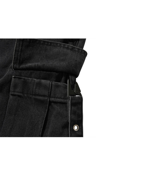LIBERE(リベーレ)の「LIBERE リベーレ / UTILITY CARGO PANTS ワイドシルエットデニムカーゴパンツ / 251320(カーゴパンツ・メンズ・ブラック・LARGE/SMALL)」の12枚目の写真