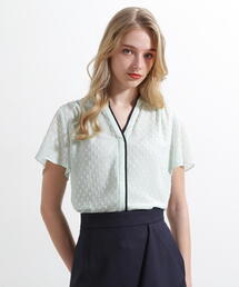 【美品】ピンキーアンドダイアン 半袖ブラウス PINKY&DIANNE｜ピンキーアンドダイアンのシャツ/ブラウス（半袖