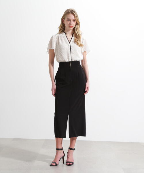 PINKY&DIANNE(ピンキーアンドダイアン)の「◆シアージャカードブラウス(シャツ/ブラウス・レディース・ライトグリーン/ホワイト系その他2/ブラック・38)」の5枚目の写真