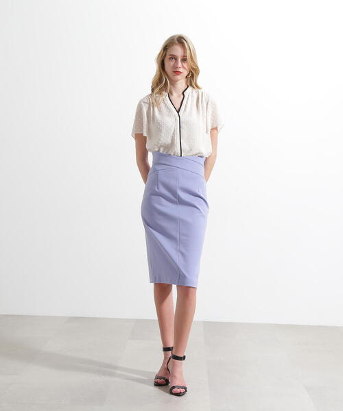 PINKY&DIANNE(ピンキーアンドダイアン)の「◆シアージャカードブラウス(シャツ/ブラウス・レディース・ライトグリーン/ホワイト系その他2/ブラック・38)」の7枚目の写真