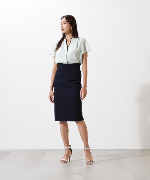 PINKY&DIANNE(ピンキーアンドダイアン)の「◆シアージャカードブラウス(シャツ/ブラウス・レディース・ライトグリーン/ホワイト系その他2/ブラック・38)」の14枚目の写真