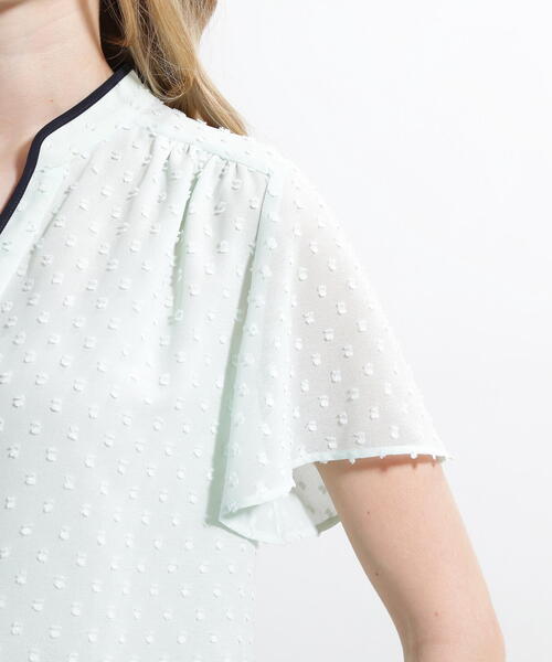 PINKY&DIANNE(ピンキーアンドダイアン)の「◆シアージャカードブラウス(シャツ/ブラウス・レディース・ライトグリーン/ホワイト系その他2/ブラック・38)」の19枚目の写真