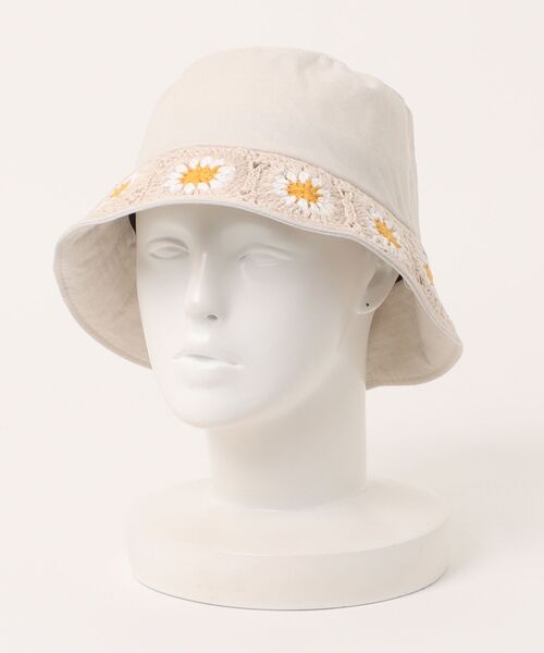 セール】お花ニットモチーフバケットハット（ハット）｜ANNA SUI