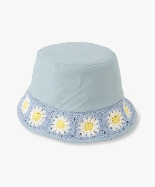 ANNA SUI（アナスイ）の「お花ニットモチーフバケットハット（ハット・レディース・ブラック/オフホワイト/ベージュ/ブルー・FREE）」の10枚目の写真