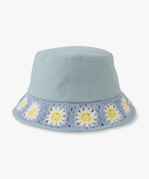 ANNA SUI（アナスイ）の「お花ニットモチーフバケットハット（ハット・レディース・ブラック/オフホワイト/ベージュ/ブルー・FREE）」の9枚目の写真