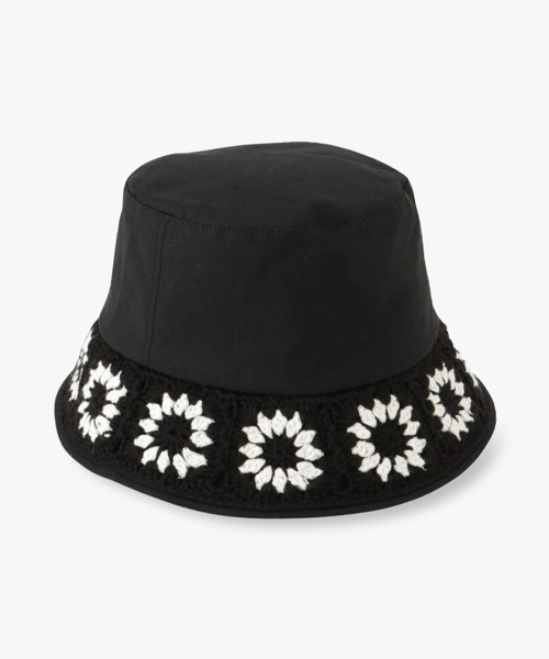 ANNA SUI（アナスイ）の「お花ニットモチーフバケットハット（ハット・レディース・ブラック/オフホワイト/ベージュ/ブルー・FREE）」の18枚目の写真