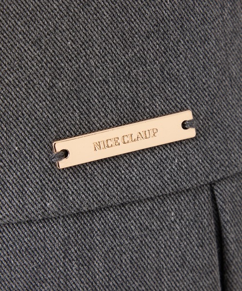 one after another NICE CLAUP（ワンアフターアナザーナイスクラップ）の「【サイズ展開あり】プレート付きプリーツスカパン（その他パンツ・レディース・ブラック/オフホワイト/杢グレー/ベージュ・SMALL/MEDIUM）」の14枚目の写真