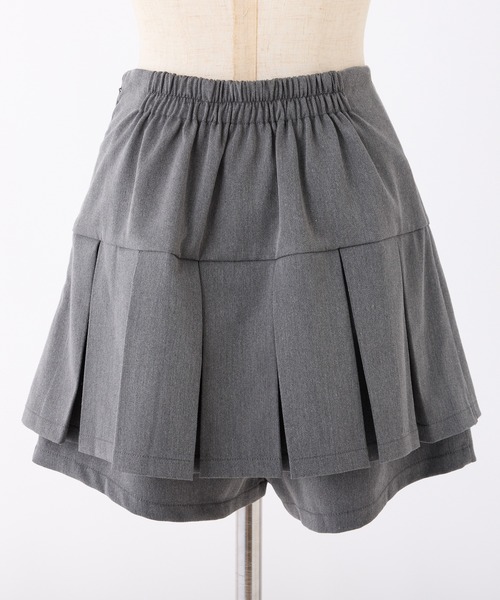 one after another NICE CLAUP（ワンアフターアナザーナイスクラップ）の「【サイズ展開あり】プレート付きプリーツスカパン（その他パンツ・レディース・ブラック/オフホワイト/杢グレー/ベージュ・SMALL/MEDIUM）」の12枚目の写真