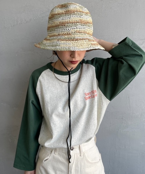 halo commodity（ハロ　コモディティー）の「[HALO COMMODITY/ハロコモディティー] CHIP DOME ペーパーストローハット（ハット・レディース・ブラック/ナチュラル/ベージュ・F）」の22枚目の写真