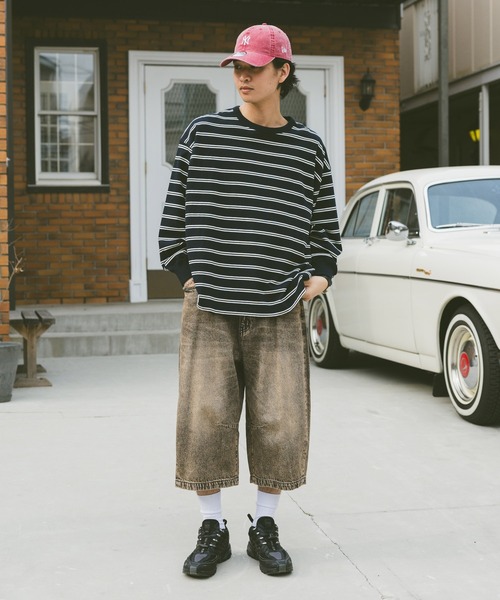 RAGEBLUE（レイジブルー）の「ヴィンテージライクデニム6分丈バレルパンツ（デニムパンツ・メンズ・ブラック/グレー/ブルー・MEDIUM/LARGE）」の10枚目の写真