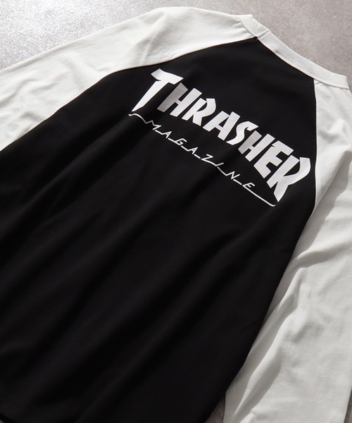 THRASHER(スラッシャー)の「【THRASHER/スラッシャー】7分丈配色ラグランTシャツ(Tシャツ/カットソー・メンズ・ホワイト/ブラック/グレー・M/L/XL)」の19枚目の写真