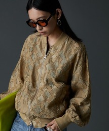 GEVS. | カットジャガードブルゾン＜大きいサイズ有＞GEVS.(ブルゾン)