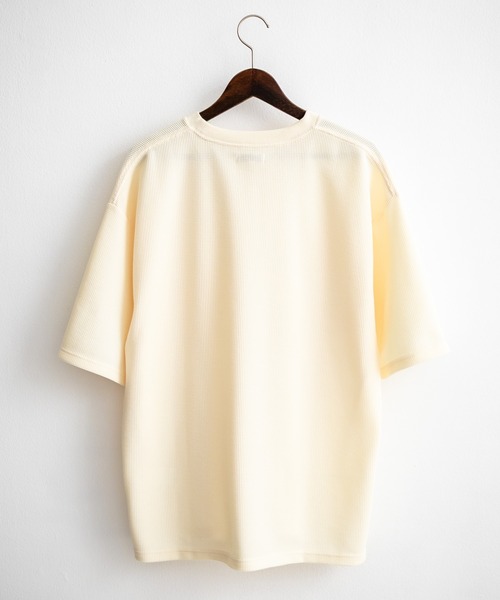 Rocky Monroe(ロッキーモンロー)の「オーバーサイズ テックワッフルサーマル半袖Tシャツ(Tシャツ/カットソー・メンズ・チャコール/ネイビー/ブラック/アイボリー・XL/M/L)」の22枚目の写真