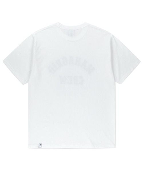 MAHAGRID(マハグリッド)の「『mahagrid/マハグリッド』 MAHAGRID CREW TEE /クルー 半袖Tシャツ(Tシャツ/カットソー・メンズ・ホワイト/ブラウン・M/L)」の11枚目の写真
