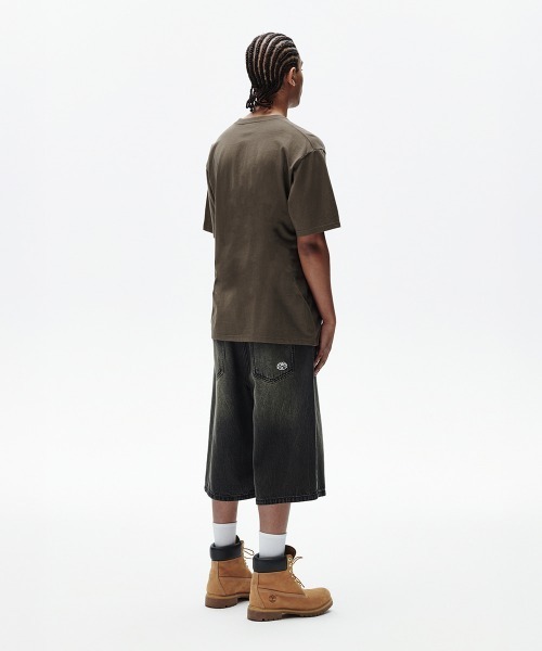 MAHAGRID(マハグリッド)の「『mahagrid/マハグリッド』 MAHAGRID CREW TEE /クルー 半袖Tシャツ(Tシャツ/カットソー・メンズ・ホワイト/ブラウン・M/L)」の10枚目の写真