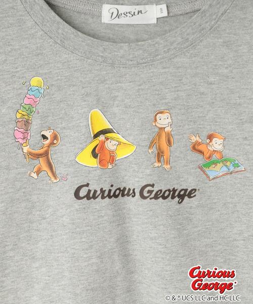 Dessin(デッサン)の「【おさるのジョージコラボ】ロングスリーブTシャツ(Tシャツ/カットソー・キッズ・ライトベージュ/グレー/ネイビー・10/11/12/13)」の10枚目の写真