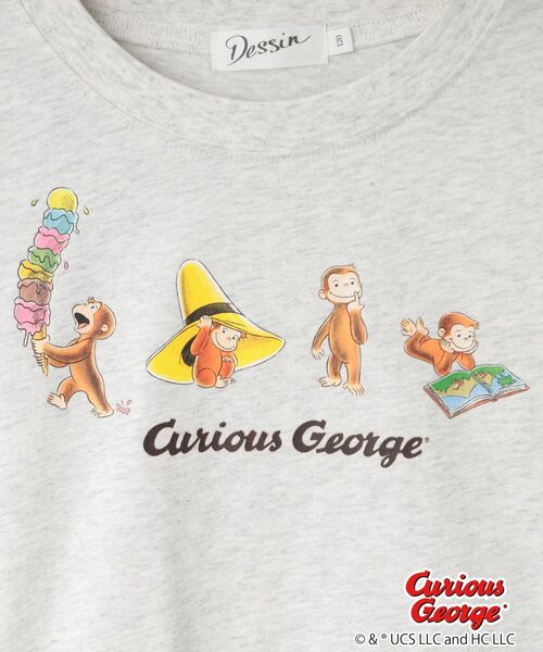 Dessin(デッサン)の「【おさるのジョージコラボ】ロングスリーブTシャツ(Tシャツ/カットソー・キッズ・ライトベージュ/グレー/ネイビー・10/11/12/13)」の11枚目の写真