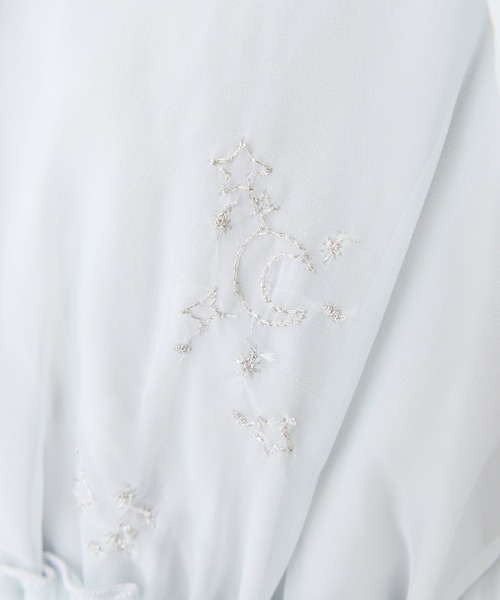 セール】【moon light marine collection】オリジナル刺繍シアー