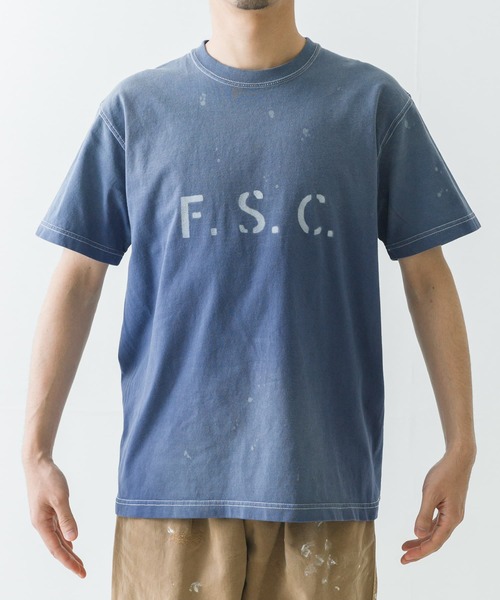 FREEMANS SPORTING CLUB（フリーマンズ スポーティング クラブ）の「FREEMANS SPORTING CLUB　UPLAND T-SHIRTS（Tシャツ/カットソー・メンズ・チャコールグレー/ネイビー・LARGE/LL）」の3枚目の写真