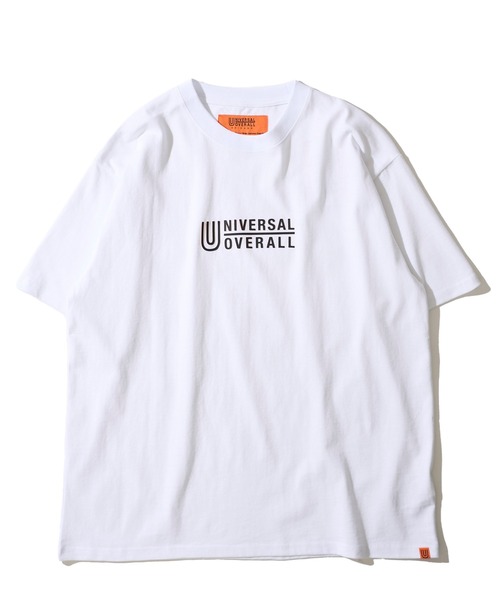 UNIVERSAL OVERALL(ユニバーサルオーバーオール)の「【UNIVERSAL OVERALL】 3D CENTER LOGO TEE / センターロゴクルーネックTシャツ(Tシャツ/カットソー・メンズ・オートミール/ブラック/ネイビー/ホワイト/サックスブルー・LARGE/X-LARGE/MEDIUM)」の2枚目の写真