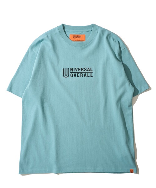 UNIVERSAL OVERALL(ユニバーサルオーバーオール)の「【UNIVERSAL OVERALL】 3D CENTER LOGO TEE / センターロゴクルーネックTシャツ(Tシャツ/カットソー・メンズ・オートミール/ブラック/ネイビー/ホワイト/サックスブルー・LARGE/X-LARGE/MEDIUM)」の5枚目の写真