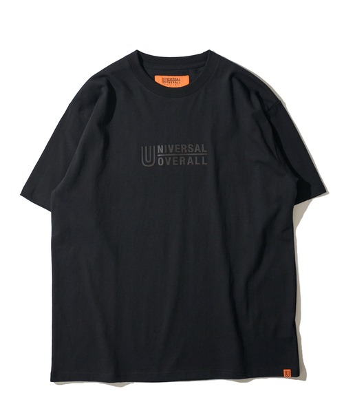 UNIVERSAL OVERALL(ユニバーサルオーバーオール)の「【UNIVERSAL OVERALL】 3D CENTER LOGO TEE / センターロゴクルーネックTシャツ(Tシャツ/カットソー・メンズ・オートミール/ブラック/ネイビー/ホワイト/サックスブルー・LARGE/X-LARGE/MEDIUM)」の3枚目の写真
