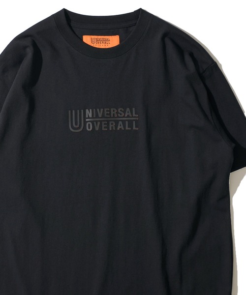 UNIVERSAL OVERALL(ユニバーサルオーバーオール)の「【UNIVERSAL OVERALL】 3D CENTER LOGO TEE / センターロゴクルーネックTシャツ(Tシャツ/カットソー・メンズ・オートミール/ブラック/ネイビー/ホワイト/サックスブルー・LARGE/X-LARGE/MEDIUM)」の12枚目の写真