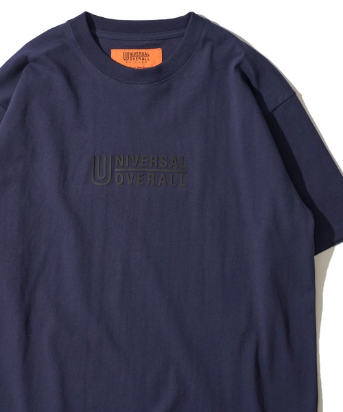 UNIVERSAL OVERALL(ユニバーサルオーバーオール)の「【UNIVERSAL OVERALL】 3D CENTER LOGO TEE / センターロゴクルーネックTシャツ(Tシャツ/カットソー・メンズ・オートミール/ブラック/ネイビー/ホワイト/サックスブルー・LARGE/X-LARGE/MEDIUM)」の14枚目の写真