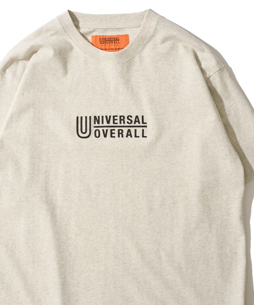 UNIVERSAL OVERALL(ユニバーサルオーバーオール)の「【UNIVERSAL OVERALL】 3D CENTER LOGO TEE / センターロゴクルーネックTシャツ(Tシャツ/カットソー・メンズ・オートミール/ブラック/ネイビー/ホワイト/サックスブルー・LARGE/X-LARGE/MEDIUM)」の13枚目の写真