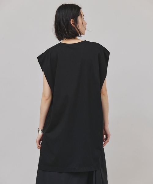 Curensology(カレンソロジー)の「Curensology(カレンソロジー)/タックスリーブTシャツ(Tシャツ/カットソー・レディース・ホワイト/ブラック/チャコールグレー/ブルー・FREE)」の14枚目の写真