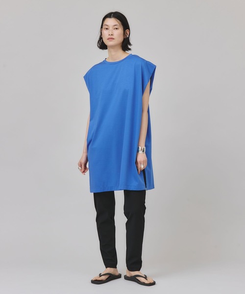 Curensology(カレンソロジー)の「Curensology(カレンソロジー)/タックスリーブTシャツ(Tシャツ/カットソー・レディース・ホワイト/ブラック/チャコールグレー/ブルー・FREE)」の15枚目の写真