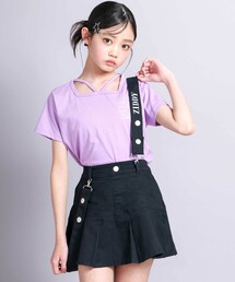 ZIDDY（ジディ）の「【 ニコ☆プチ 掲載 】サスペンダー付きツイルスカパン(130~160cm)（その他パンツ・キッズ）」