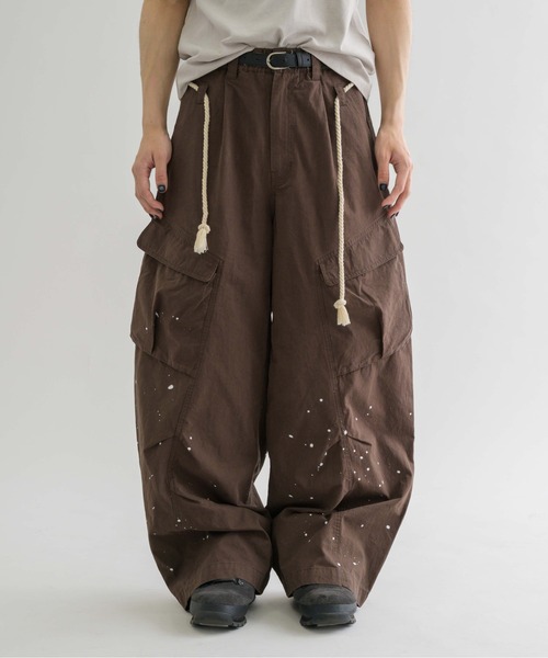 セール】【EPNK】Painted cotton cargo pants / ペインテッド