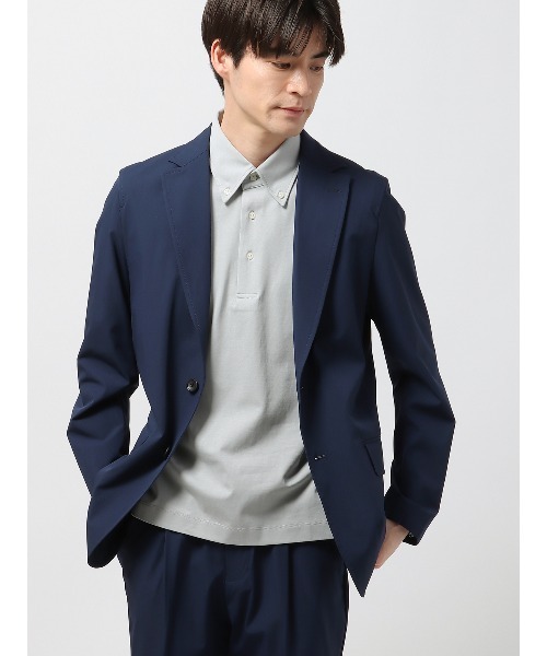 SUIT SQUARE(スーツスクエア)の「半袖ポロシャツ ウォッシャブル 接触冷感 クール天竺(ポロシャツ・メンズ・ホワイト系/グレー系/ネイビー系/ベージュ系・LL/S/M/L/3L)」の20枚目の写真