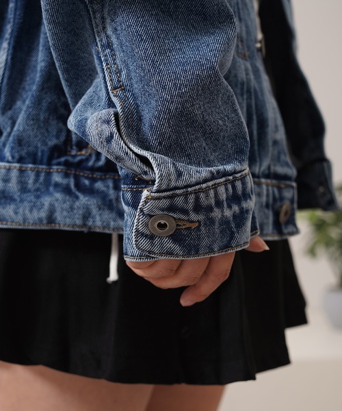 1111clothing（ワンフォークロージング）の「ウォッシュ加工 1st デニムジャケット / Washed 1st denim jacket（デニムジャケット・メンズ・ブルー・M/L/XL）」の13枚目の写真