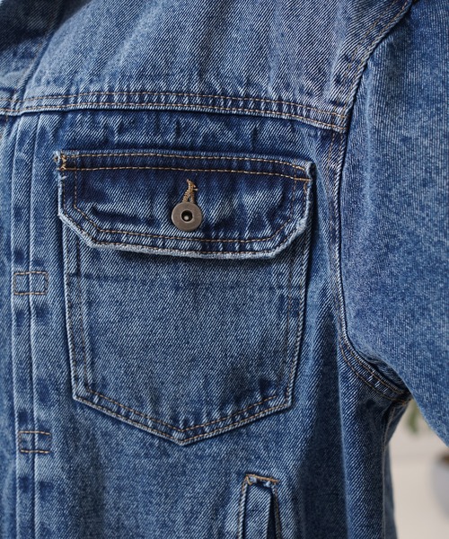 1111clothing（ワンフォークロージング）の「ウォッシュ加工 1st デニムジャケット / Washed 1st denim jacket（デニムジャケット・メンズ・ブルー・M/L/XL）」の12枚目の写真