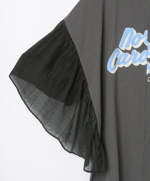 LEPSIM（レプシィム）の「サイド布帛ロゴT　452517（Tシャツ/カットソー・レディース・杢グレー/レッド/チャコールグレー/ブルー・FREE）」の22枚目の写真