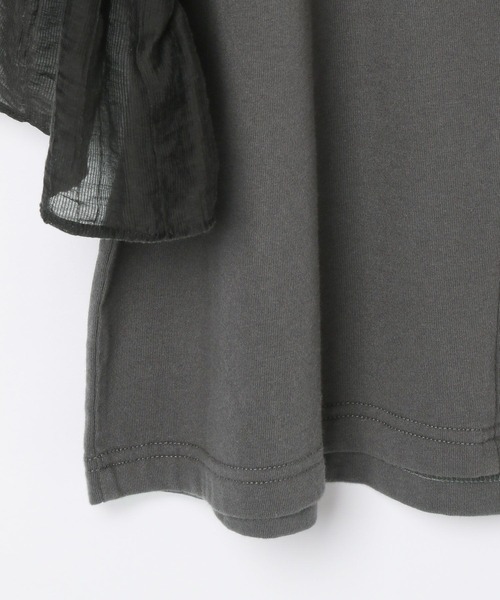 LEPSIM（レプシィム）の「サイド布帛ロゴT　452517（Tシャツ/カットソー・レディース・杢グレー/レッド/チャコールグレー/ブルー・FREE）」の21枚目の写真