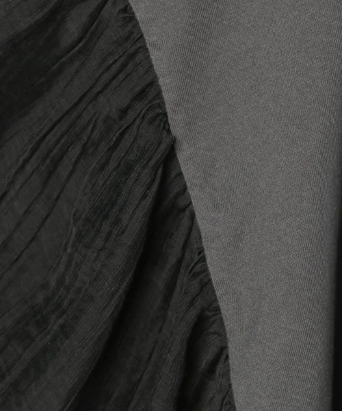 LEPSIM（レプシィム）の「サイド布帛ロゴT　452517（Tシャツ/カットソー・レディース・杢グレー/レッド/チャコールグレー/ブルー・FREE）」の16枚目の写真