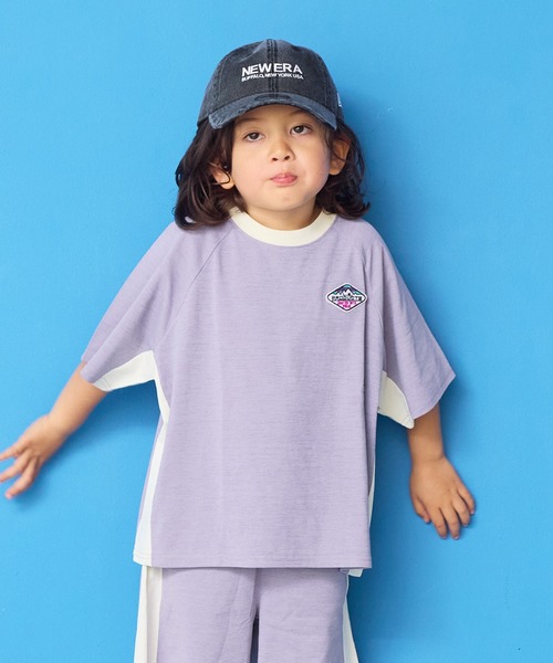 Life Support Products（ライフサポートプロダクツ）の「【水陸両用】脇切り替えラグランT/セットアップ可能（セットアップ・キッズ・オレンジ/アイボリー/チャコール/ラベンダー・120/80/130/95/140/150/90/100/110）」の4枚目の写真