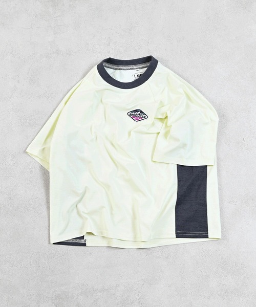 Life Support Products（ライフサポートプロダクツ）の「【水陸両用】脇切り替えラグランT/セットアップ可能（セットアップ・キッズ・オレンジ/アイボリー/チャコール/ラベンダー・120/80/130/95/140/150/90/100/110）」の2枚目の写真