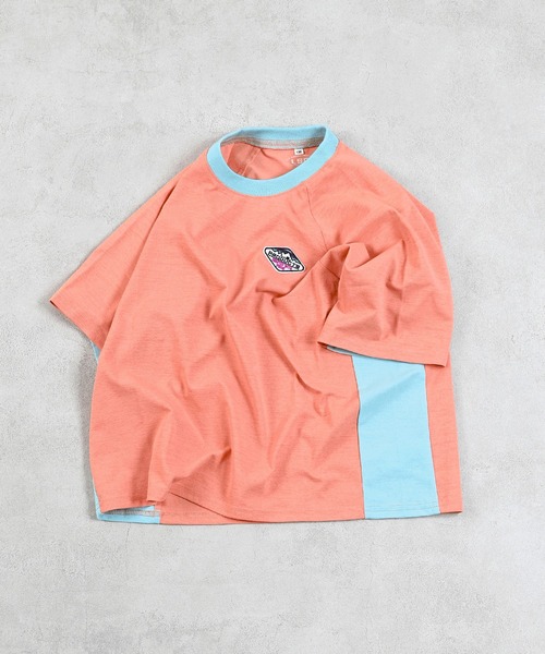 Life Support Products（ライフサポートプロダクツ）の「【水陸両用】脇切り替えラグランT/セットアップ可能（セットアップ・キッズ・オレンジ/アイボリー/チャコール/ラベンダー・120/80/130/95/140/150/90/100/110）」の5枚目の写真