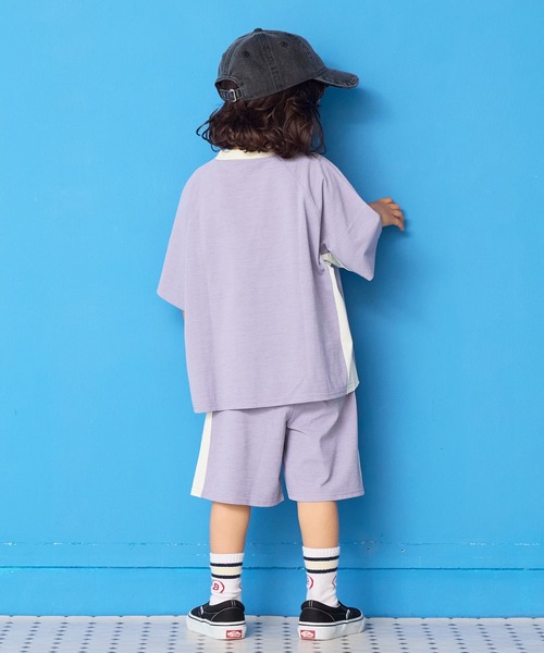 Life Support Products（ライフサポートプロダクツ）の「【水陸両用】脇切り替えラグランT/セットアップ可能（セットアップ・キッズ・オレンジ/アイボリー/チャコール/ラベンダー・120/80/130/95/140/150/90/100/110）」の15枚目の写真