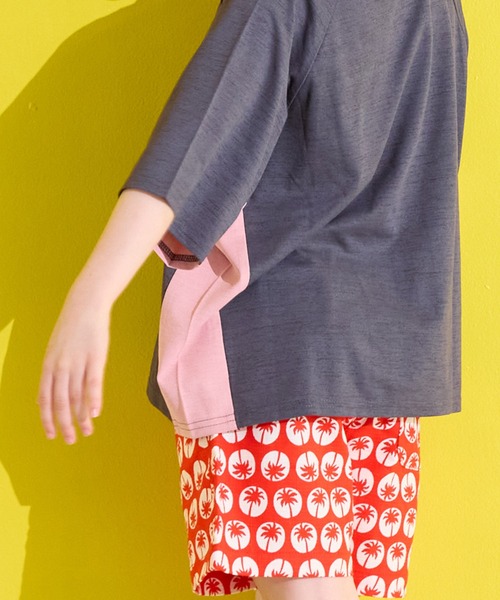 Life Support Products（ライフサポートプロダクツ）の「【水陸両用】脇切り替えラグランT/セットアップ可能（セットアップ・キッズ・オレンジ/アイボリー/チャコール/ラベンダー・120/80/130/95/140/150/90/100/110）」の22枚目の写真