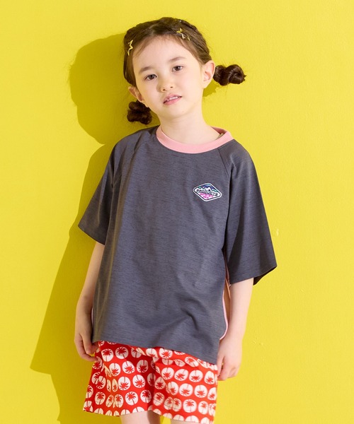 Life Support Products（ライフサポートプロダクツ）の「【水陸両用】脇切り替えラグランT/セットアップ可能（セットアップ・キッズ・オレンジ/アイボリー/チャコール/ラベンダー・120/80/130/95/140/150/90/100/110）」の18枚目の写真