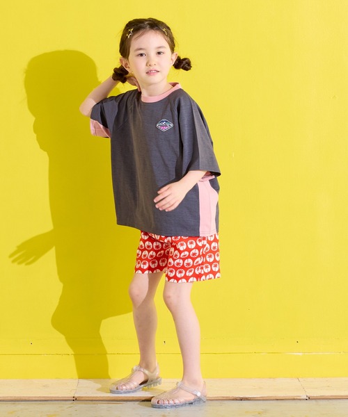 Life Support Products（ライフサポートプロダクツ）の「【水陸両用】脇切り替えラグランT/セットアップ可能（セットアップ・キッズ・オレンジ/アイボリー/チャコール/ラベンダー・120/80/130/95/140/150/90/100/110）」の21枚目の写真