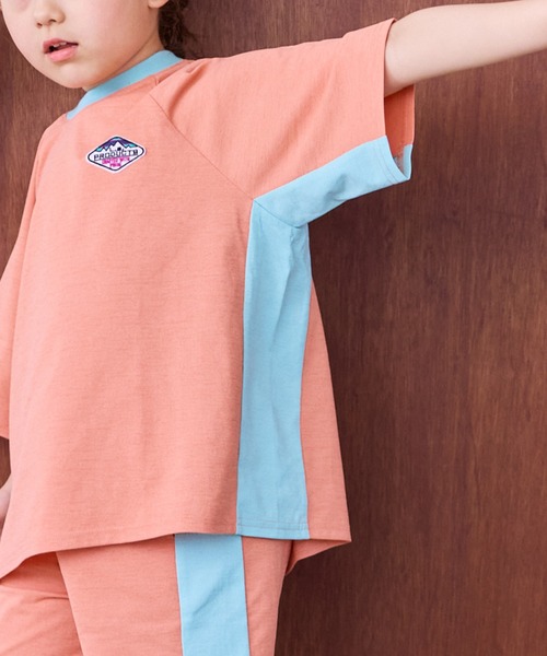 Life Support Products（ライフサポートプロダクツ）の「【水陸両用】脇切り替えラグランT/セットアップ可能（セットアップ・キッズ・オレンジ/アイボリー/チャコール/ラベンダー・120/80/130/95/140/150/90/100/110）」の9枚目の写真