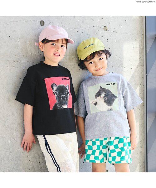 F.O.KIDS（エフオーキッズ）の「【THE DOG】バリエーションTシャツ（Tシャツ/カットソー・キッズ・ブラック/グレー/オフホワイト/カーキ・80/90/100/110/120/130/140）」の5枚目の写真